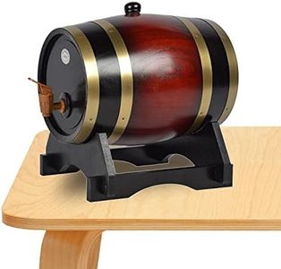 Wine Barrel - 1.5L and 3L Personalized Barrel | Whiskey Dispenser Barrel Oak Wooden Aging Barrels Home Whiskey Barrel Decanter for Spirits Beer Pochy