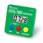 Learning Resources LER4339 Digital Timer, Count Down/Up, Displays Seconds/Minutes, Easy-to-use, Ages 5, 15.24 x 11.43 x 3.81 cm, Assorted color, Requires 1 AAA Battery (Included)