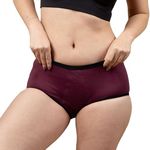 REVAA Heavy Period Panty for Women & Girls (M, Pack of 1, Wine) Cotton, Reusable & Leak Proof Menstrual Underwear, No Pads Required, Rash-Free Comfort, for Super Heavy Flow, Lasts Up to 2 Yrs