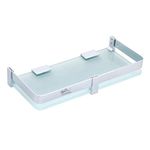 Atlantic Glass Shelf, Multi Purpose Glass Shelves Wall Mount Shelf for Bathroom Bedroom Living Room Office and Kitchen Brass Pack of 1 (Impulse 15"x6")