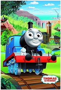 Jerry Fabrics Thomas and Friends Character Children's Fleece Blanket and Throw, Polyester, Multi-Colour, 150 x 150 x 0.3 cm