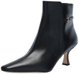 Coach Women's Rebecca Leather Bootie Ankle Boot, Black, 5