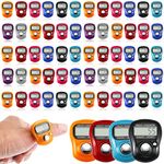 TOODOO Finger Tally Counter 5 Digit Display Counter Clicker Resettable Lap Counter Handheld Number Click Counter Electronic Finger Counter Hand Tally Counter with Ring for Golf 8 Colors (32 Pieces)