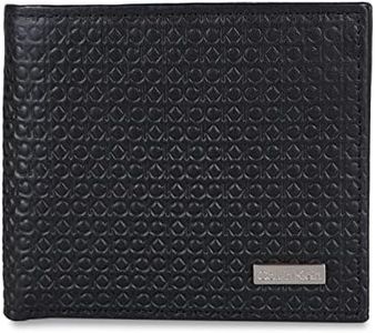 Calvin Klein 31CK13000 Billfold with Coin Pocket Men's Bifold Wallet 31CK130007 Black, Black, 【サイズ】 約横11×縦9.5×幅2.5cm