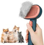 aumuca Cat Brush for Shedding, Cat Brushes for Indoor Cats, Cat Brush for Long or Short Haired Cats, Cat Hair Brush Cat Grooming Deshedding Brush for Dog Kitten Rabbit Massage Removes Loose Fur