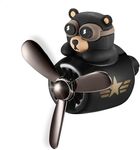 Teddy Bear Cute Car Air Freshener Scent Diffuser - Perfume Fan Aromatherapy Diffuser Cute Car Accessories Essential Oil Diffuser - Teddy Bear Car Air Fresheners Vent Clips Aroma Diffuser 62x60x53mm