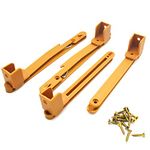 SpzcdZa Crib Fence Lifter Lifting Rail Connection Set Brown w Screws