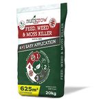 Nutrigrow Professional 4-in-1 Feed, Weed & Moss Killer Lawn Fertiliser 625m² Pack - Greens grass, kills moss & weeds