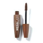 Technic Mega Lash Brown Mascara - Vegan, Brown, Hard Wearing, Smudge-Proof, Lash Building Formula For Volume Glam Lashes - 12ml