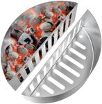 onlyfire 2 Pcs Upgraded Stainless Steel Charcoal Basket, Charcoal Briquet Holder Replacement for 18/22/26 Inch Kettle Grills