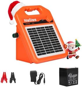 ANDMON MINI400 30 Miles Solar Electric Fence Charger, 0.4 Joule Solar Electric Fence for Livestock, Horses, Cattle Sheep, Solar Fence Charger with Day or Night Mode, Easy Installation