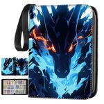 Trading Card Binder, 900 Pockets Portable Card Binder, Card Collector Album, with 50 Removable Sleeves Card album, Used for Cards collection and presentation, Gift for Kids 50 Page