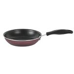 Meyer Merlot Aluminium Non-Stick Frypan | Frying Pan | Omlette pan | Fry pan with Stick Handle | Small Pan | Egg Pan | Gas and Induction Compatible| 100% Toxic Free, 20cm/ 0.96 Liters (Purple)