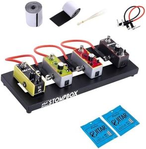 ENO MUSIC 14" Mini Guitar Effects Pedal Board Compact Small Pedalboard with Mountain Tape & Cable Tie