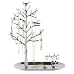 Tree and Deer Jewelry Rack,for Ring Earrings Necklace Bracelet,Suitable for living rooms, bathrooms,offices,etc.