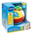 VTech Crawl & Learn Baby Activity Ball, Baby Play Centre, Educational Baby Musical Toy, Sound Toy With Lights, Numbers & Music Babies & Toddlers 6 Months+, Boys & Girls, English Version