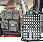 Yawayda Rigid Molle Panel, Tactical Seat Back Organizer, Truck Gun Rack Holder Universal Fit Vehicle Behind Seat Molle Pouches | Hunting Gear | Fire Extinguisher | Tools Storage