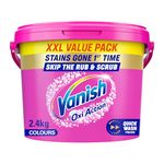 Vanish Gold Oxi Action Stain Remover Powder for clothes, 2.4kg, No Pre-Treat Needed, Safe on Colours & Whites