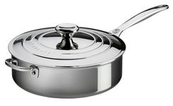 Le Creuset Tri-Ply Stainless Steel Saute Pan, 3 qt.