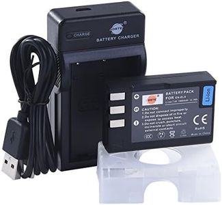 DSTE EN-EL9 Li-Ion Batería (2 Paquetes) Traje y Cargador Micro USB Compatible para Nikon D40 D40x D60 D3000 D5000