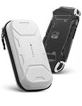 Mumba Switch Carrying Case, [Plus Version] Protection Portable Protective Travel Carry Pouch for Blade/Battle Case [Large Capacity] (White)