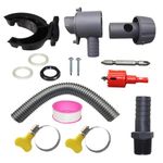 Rain Barrel Diverter Kit - Rainwater Collector | Filler Kit For Downpipes | 1.64ft/3.28ft Hose | Water Collection System Outdoor Rainwater Filter | Water Filtering Device | Water Collection System