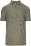 True Classic Active Polo Shirts for Men, Premium Fitted Golf Shirts for Men. Mens Polo Shirts Short Sleeve. Heather Military Green