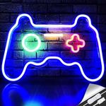 KETNET Game Neon Sign, 41x 27.5cm Gaming Neon Light Sign Powered with USB, Led Green Light Sign for Bedroom Wall Decor Kids Game Room Bar Man Cave, Bar, Party Decorations