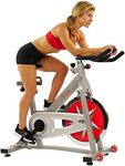 Sunny Health and Fitness Indoor Studio Cycle Pro Exercise Bike with 18 KG (40 Pound) Flywheel and Chain Drive - SF-B901