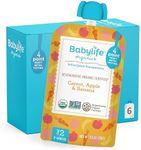 Babylife Organics Stage 2 – Heavy Metal Safe, Organic Baby Food - Carrot, Apple & Banana, 3.5 Ounce Pouch (6 Pack)