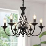 6-Light Farmhouse Candle Chandelier