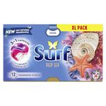 Surf 3 in 1 Deep Sea Laundry Washing Detergent Capsules 108 washes (3x 36 capsules) joy-infused fragrance with natural essential oils lasting up to 12 hours in wear for brilliantly clean results