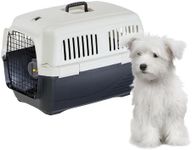 Ferplast Cat Carrier CLIPPER 3, Dog Carrier, IATA Approved Travel Crate, Pet Carrier for Small Dogs and Cats max 15 Kg, for Car Travel, Airline, Train, 64 x 43 x h 43 cm, Steel Door, Secure Closure