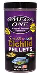Omega One Super Color Cichlid Large Sinking Pellets, 9 oz.