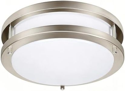 Drosbey 36W LED Ceiling Light Fixture, 13in Flush Mount Light Fixture, Ceiling Lamp for Bedroom, Kitchen, Bathroom, Hallway, Stairwell, Super Bright 3200 Lumens, 5000K Daylight White