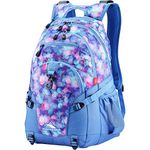 High Sierra Loop Backpack, School, Travel, or Work Bookbag with tablet sleeve, Shine Blue/Lapis, One Size