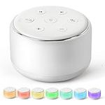 Famisym White Noise Machine, 34 Soothing Sounds Machine for Baby Adults Kids Sleeping with Night Light, Portable Rechargeable White Noise Machine Baby Soother Registry Gift