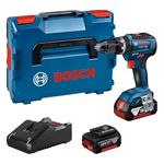 Bosch Professional 18V System Cordless Combi Drill GSB 18V-55 (incl. 2X GBA 4.0Ah Batteries, Charger 18V-40, L-BOXX 136)