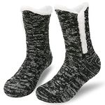 Niofind Slipper Fluffy Socks for Women Men, Thermal Socks Knitted Socks Christmas Socks, Winter Fuzzy Bed Slipper Socks With Grippers, One Size Non Slip