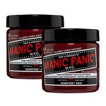 Manic Panic Semi-Permanent Hair Color 4 Ounce (Pack of 2) (Vampire Red)