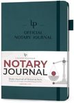 Legend Notary Journal – Hardcover Notary Log Book with Pre-Printed Entries – Notary Public Journal of Notarial Acts – Notary Supplies – 250 Entries, Numbered Pages, 7"x10" (Deep Sea)