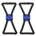 Bag Bungee, Luggage Bungee - Luggage Straps Suitcase Adjustable Belt – an Adjustable and Portable Travel Suitcase Accessory (2-Pack,Blue)