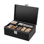 Flexzion Cash Box with Money Tray a