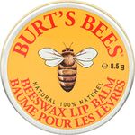 Burt's Bees Lip Balm Tin, Moisturising Lip Balm For Dry Lips, With Beeswax and Vitamin E, 8.5g