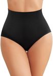 Avidlove Tummy Control Thong Shapewear for Women High Waist Shaping Underwear Seamless Body Shaper Panties (Black,S)