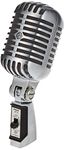 Shure 55SH Series II Iconic Unidyne Dynamic Vocal Microphone, Cardioid Directional Polar Pattern for Live Performances, Shock-Mounted Cartridge, Classic, Vintage Mic with 5/8" to 3/8" Thread Adapter