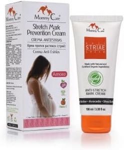 (100ml) - Stretch Mark Cream - Anti Striae - Pregnancy Anti Stretch Marks, All Natural Organic Maternity Stretch Mark Prevention Lotion with Shea Butter Avocado and Olive Oil [Mommy Care] (100ml)