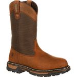 ROCKY Original Ride 200G Insulated Waterproof Wellington Boot, Brown, 9.5 Wide