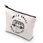 WCGXKO TV Show Inspired Pogue Life North Carolina Zipper Pouch Makeup Bag for Fans (POGUE LIFE)