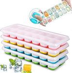 Ice Cube Trays 4 Pack, Reusable Sil